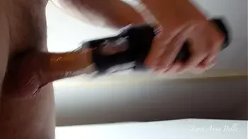 My husband and his big dick are trying Sohimi automatic male masturbator ! Nice cumshot :) SOHIMI !!