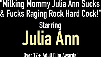 Julia Ann's huge tits fuck in missionary