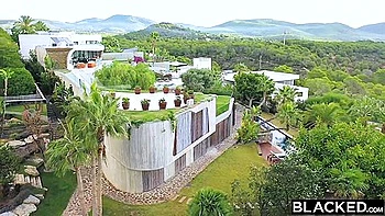 Pale Redhead Ella Gets Double BBC Doggy Style