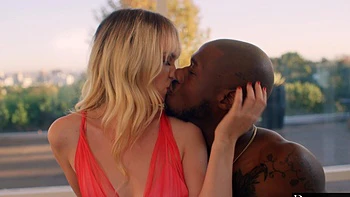 Blonde babes Lilly & Avery fuck Anton's big black cock