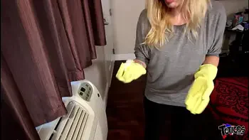 Angry blonde white girl confronts black guy upstairs and gets dicked down rough and hard