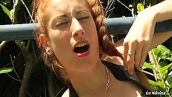 French Redhead Newbie Opens Pussy and Mouth