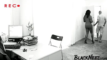 Juicy Black Babe Fucked BBC Style - Deep Throat & Creampie