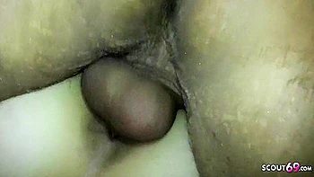 German Amateur MMF Threesome Fucking College Girl Doreen