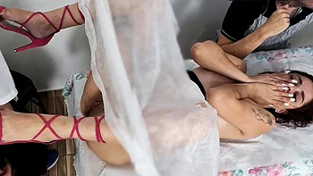 Wife Gets Checked by Doc While Husband Watches