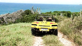 Tarra & Aneta's Pantyhose Lesbian Fingering 69 Outdoors