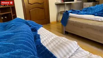 Stepmom fucks her stepson in the cheapest hotel to get revenge on her greedy husband