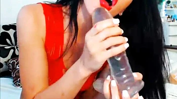 Horny Brunette Bendy Chick Gets Anal Dildo Fucked