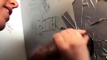 Husband watches Milf Suck Glory Hole cock