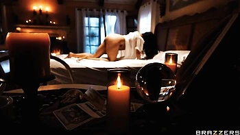 Spicy as hell FFM bedroom fuck with Luna Star and Jasmine Sherni