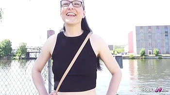 Real Anal Sex Casting With German Long Labia Small Tits Wife