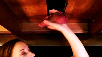 Victoria Greene Lingerie Milking Table Blowjob
