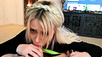 Amateur Blonde Blowjob CIM